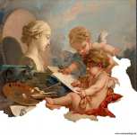 Boucher Francois Cupids. Allegory of Painting  - Hermitage